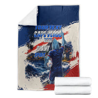 Personalized Cape Verde Blue Sharks Blanket Giant Spirit African Football 2026 Mascot
