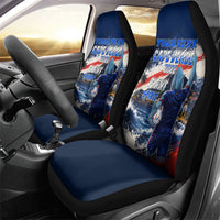 Personalized Cape Verde Blue Sharks Car Seat Cover Giant Spirit African Football 2026 Mascot