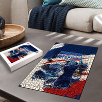 Personalized Cape Verde Blue Sharks Puzzle Giant Spirit African Football 2026 Mascot