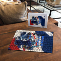 Personalized Cape Verde Blue Sharks Puzzle Giant Spirit African Football 2026 Mascot