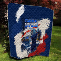 Personalized Cape Verde Blue Sharks Quilt Giant Spirit African Football 2026 Mascot
