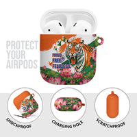 India Proud Free Fearless AirPods Case Bengal Tiger Military Soldier Jets Art