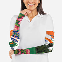 India Proud Free Fearless Arm Sleeves Bengal Tiger Military Soldier Jets Art