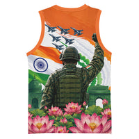 India Proud Free Fearless Basketball Jersey Bengal Tiger Military Soldier Jets Art