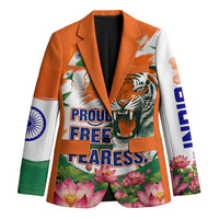 India Proud Free Fearless Blazer Bengal Tiger Military Soldier Jets Art