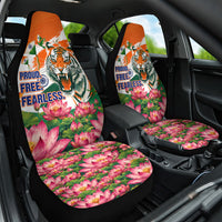 India Proud Free Fearless Car Seat Cover Bengal Tiger Military Soldier Jets Art