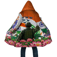 India Proud Free Fearless Cloak Bengal Tiger Military Soldier Jets Art