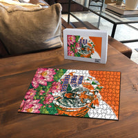 India Proud Free Fearless Puzzle Bengal Tiger Military Soldier Jets Art