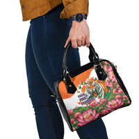 India Proud Free Fearless Shoulder Handbag Bengal Tiger Military Soldier Jets Art