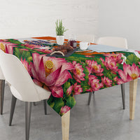India Proud Free Fearless Tablecloth Bengal Tiger Military Soldier Jets Art