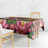 India Proud Free Fearless Tablecloth Bengal Tiger Military Soldier Jets Art