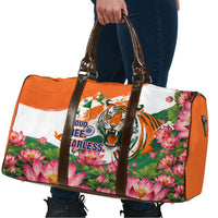 India Proud Free Fearless Travel Bag Bengal Tiger Military Soldier Jets Art