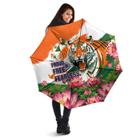 India Proud Free Fearless Umbrella Bengal Tiger Military Soldier Jets Art