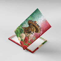 Viva Mexico Independence Day Canvas Wall Art Sombrero Jaguar Mayan Pyramid Fireworks