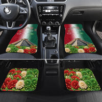 Viva Mexico Independence Day Car Mats Sombrero Jaguar Mayan Pyramid Fireworks