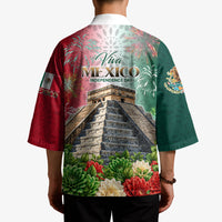 Viva Mexico Independence Day Kimono Sombrero Jaguar Mayan Pyramid Fireworks