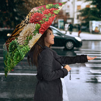 Viva Mexico Independence Day Umbrella Sombrero Jaguar Mayan Pyramid Fireworks