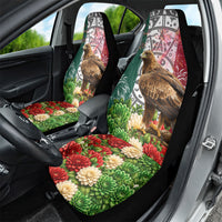Viva Mexico Independence Day Car Seat Cover Golden Eagle Angel Aztec Pattern