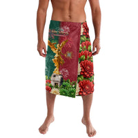 Viva Mexico Independence Day Lavalava Golden Eagle Angel Aztec Pattern