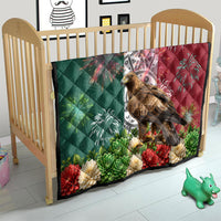 Viva Mexico Independence Day Quilt Golden Eagle Angel Aztec Pattern