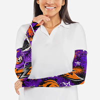 Halloween Skeleton Skateboarder Arm Sleeves Graffiti Ghost Pumpkin Streetwear Graphic