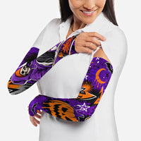 Halloween Skeleton Skateboarder Arm Sleeves Graffiti Ghost Pumpkin Streetwear Graphic