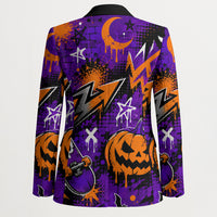 Halloween Skeleton Skateboarder Blazer Graffiti Ghost Pumpkin Streetwear Graphic