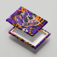 Halloween Skeleton Skateboarder Canvas Wall Art Graffiti Ghost Pumpkin Streetwear Graphic
