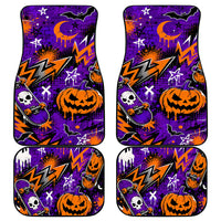 Halloween Skeleton Skateboarder Car Mats Graffiti Ghost Pumpkin Streetwear Graphic