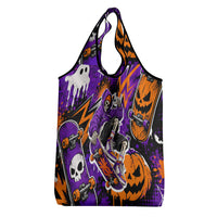 Halloween Skeleton Skateboarder Grocery Bag Graffiti Ghost Pumpkin Streetwear Graphic