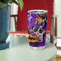 Halloween Skeleton Skateboarder Tumbler Cup Graffiti Ghost Pumpkin Streetwear Graphic