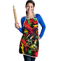 Skateboarder Spray Painter Apron Rasta Colors Graffiti Streetwear Pop Art Graphic