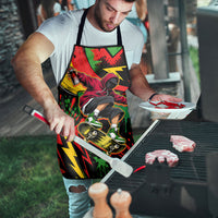 Skateboarder Spray Painter Apron Rasta Colors Graffiti Streetwear Pop Art Graphic