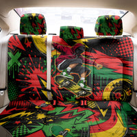 Skateboarder Spray Painter Back Car Seat Cover Rasta Colors Graffiti Streetwear Pop Art Graphic