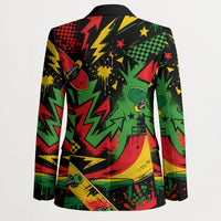 Skateboarder Spray Painter Blazer Rasta Colors Graffiti Streetwear Pop Art Graphic