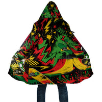 Skateboarder Spray Painter Cloak Rasta Colors Graffiti Streetwear Pop Art Graphic