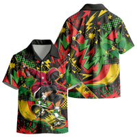 Skateboarder Spray Painter Kid Hawaiian Shirt Rasta Colors Graffiti Streetwear Pop Art Graphic