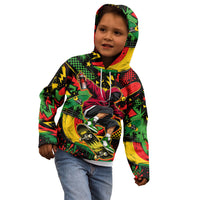 Skateboarder Spray Painter Kid Hoodie Rasta Colors Graffiti Streetwear Pop Art Graphic