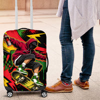 Skateboarder Spray Painter Luggage Cover Rasta Colors Graffiti Streetwear Pop Art Graphic
