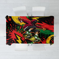 Skateboarder Spray Painter Tablecloth Rasta Colors Graffiti Streetwear Pop Art Graphic