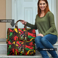Skateboarder Spray Painter Travel Bag Rasta Colors Graffiti Streetwear Pop Art Graphic