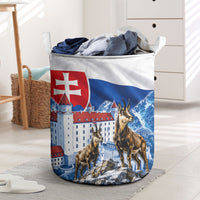 Slovakia Where Eagles Fly Laundry Basket Bratislava Castle Chamois Eagle Patriotism