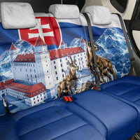 Slovakia Where Eagles Fly Back Car Seat Cover Bratislava Castle Chamois Eagle Patriotism