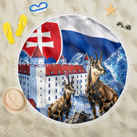 Slovakia Where Eagles Fly Beach Blanket Bratislava Castle Chamois Eagle Patriotism