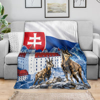 Slovakia Where Eagles Fly Blanket Bratislava Castle Chamois Eagle Patriotism