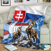 Slovakia Where Eagles Fly Blanket Bratislava Castle Chamois Eagle Patriotism