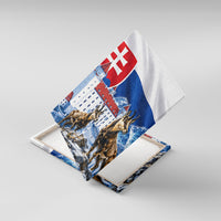 Slovakia Where Eagles Fly Canvas Wall Art Bratislava Castle Chamois Eagle Patriotism