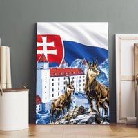 Slovakia Where Eagles Fly Canvas Wall Art Bratislava Castle Chamois Eagle Patriotism