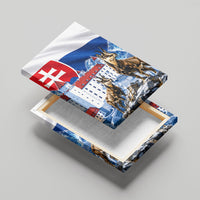 Slovakia Where Eagles Fly Canvas Wall Art Bratislava Castle Chamois Eagle Patriotism