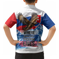 Slovakia Where Eagles Fly Hawaiian Shirt Bratislava Castle Chamois Eagle Patriotism